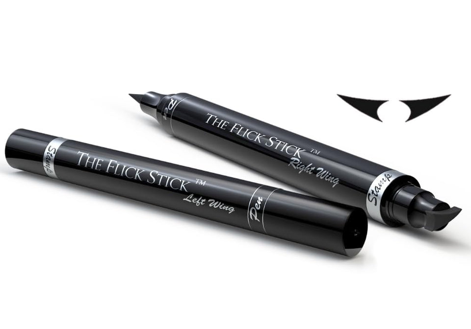 The Flick Stick front packaging showing Wingliner and benefits