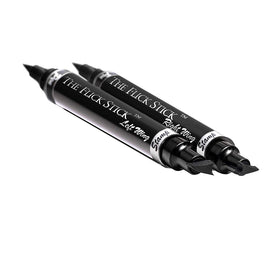 The Flick Stick open cap and label showing product name and waterproof feature