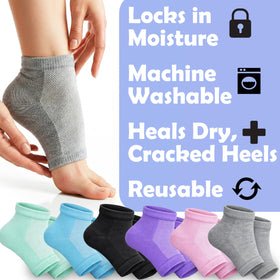 The Foot Medic silicone gel lining close-up showing heel moisture lock