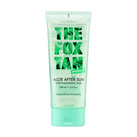 The Fox Tan front packaging showing 200mL gel and branding for quick identification
