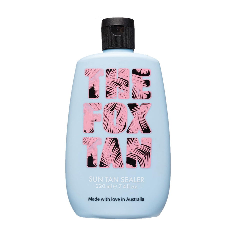THE FOX TAN front packaging showing bottle and label, showcases brand and easy use