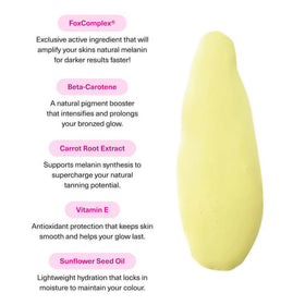 The Fox Tan mist spray action dispersing fine droplets, demonstrates easy application