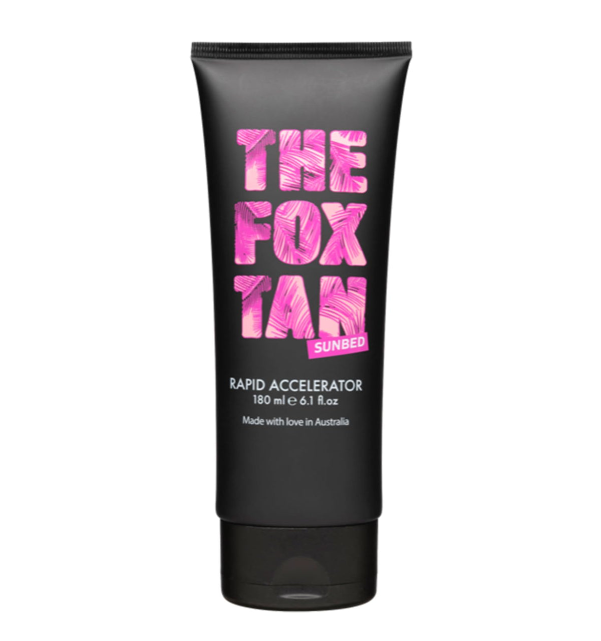 The Fox Tan front packaging showing bottle and branding for clear identification and appeal