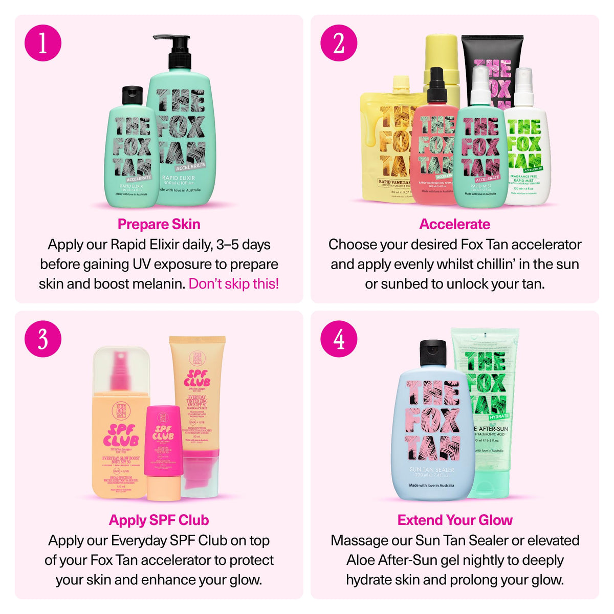 Applying THE FOX TAN elixir on forearm to prime skin for faster tanning benefit