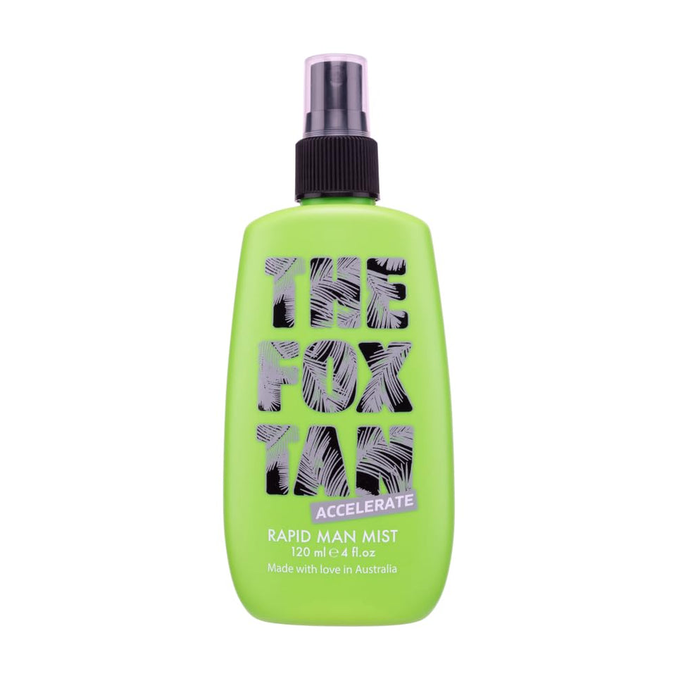THE FOX TAN front packaging showing bottle and branding for quick identification