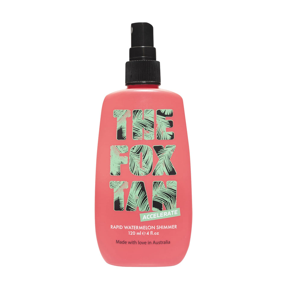 THE FOX TAN front packaging showing bottle and branding for easy identification