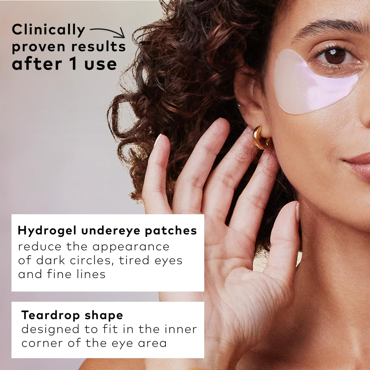 The Good Patch hydrogel close-up showing smooth texture and cooling effect