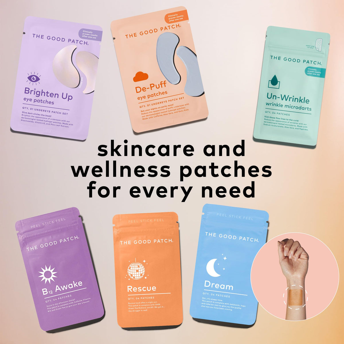 The Good Patch in a nighttime routine, convenient targeted treatment