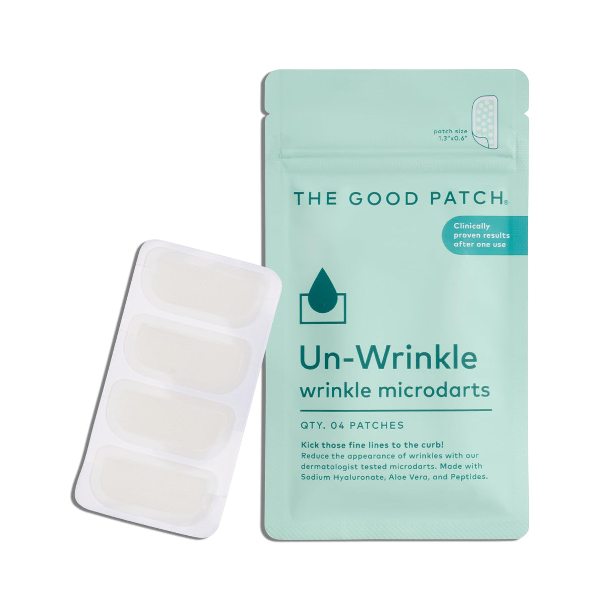 The Good Patch microdart close-up texture highlighting delivery technology