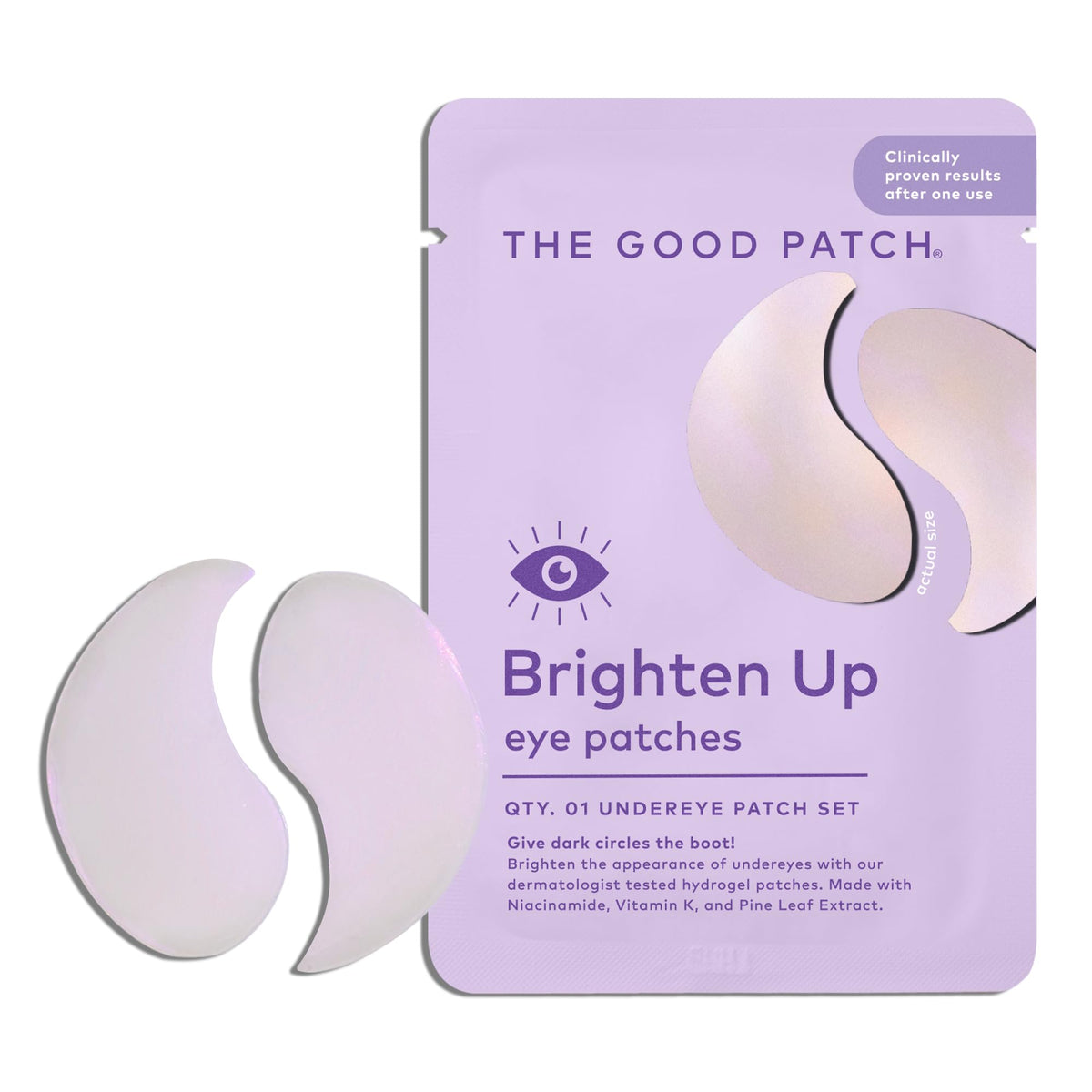The Good Patch single pair in individual wrapper highlighting portability
