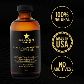 The Goodbye Company bottle on bathroom vanity signaling everyday grooming ritual