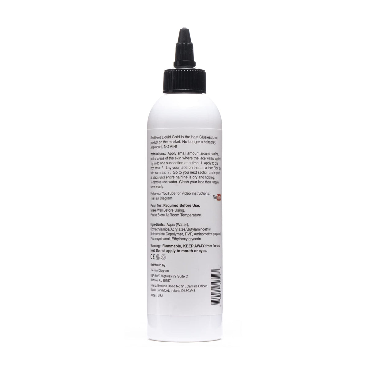 The Hair Diagram close-up of gel texture showing smooth, water-based formula