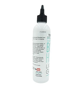 The Hair Diagram lace wig edge secured with gel demonstrating neat finish
