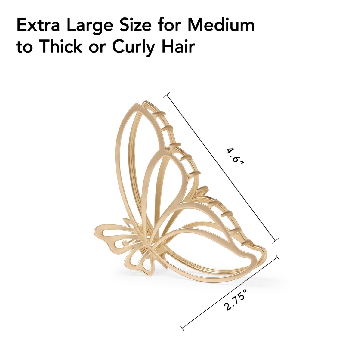 The Hair Edit clip held in hand shows actual size for scale and placement benefit