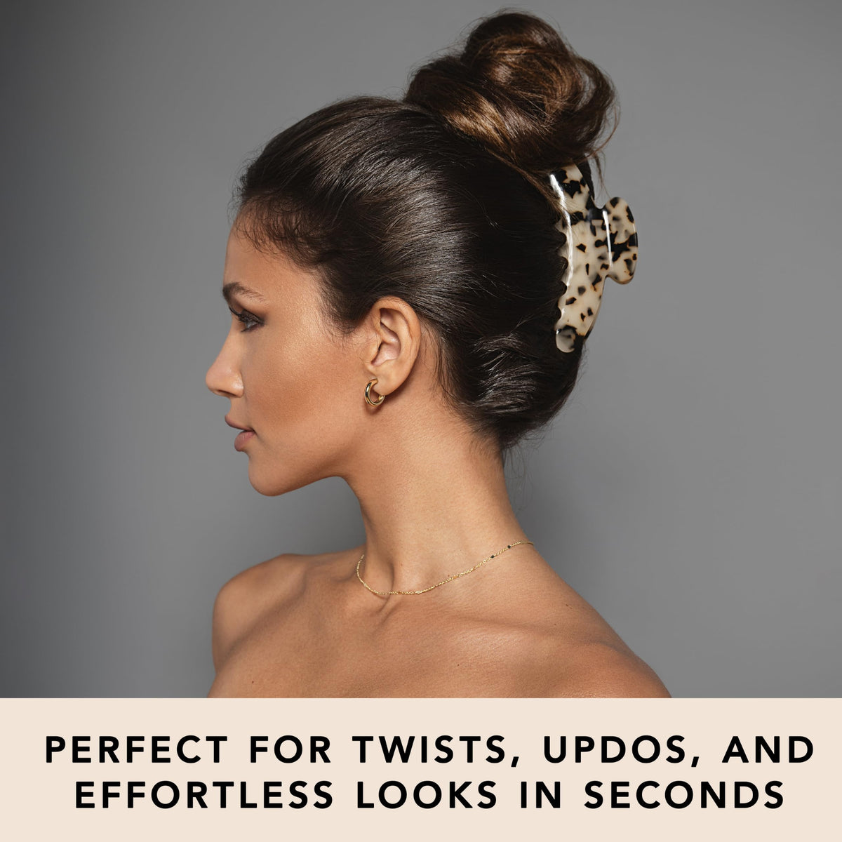The Hair Edit side profile highlighting curved silhouette for comfortable wear