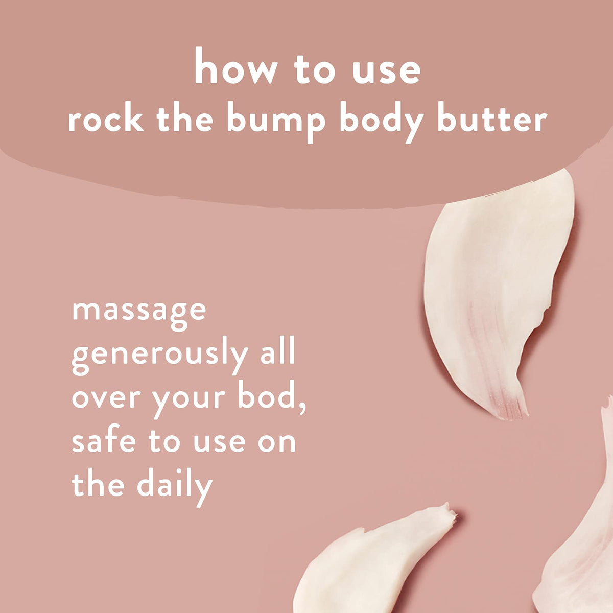 The Honest Company applied on a pregnant belly demonstrating soothing hydration