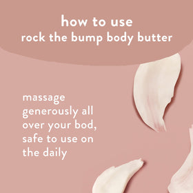 The Honest Company applied on a pregnant belly demonstrating soothing hydration