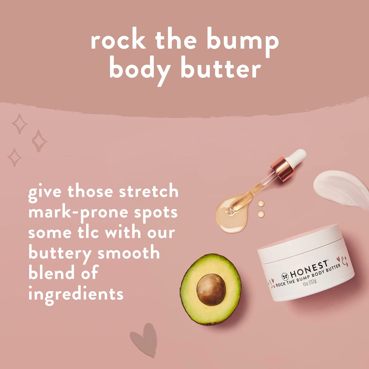 The Honest Company oil and butter side by side to show product size and scale