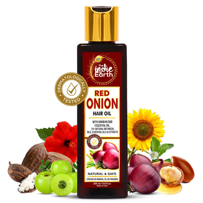 The Indie Earth bottle front view showing 200ml nourishing oil
