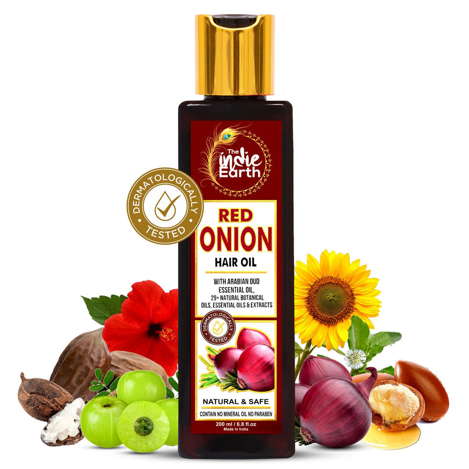 The Indie Earth bottle front view showing 200ml nourishing oil