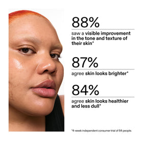 The INKEY List application on face demonstrating a gentle skincare step