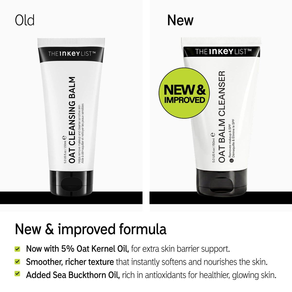 The INKEY List close-up of buttery balm texture highlighting smooth spreadability benefit