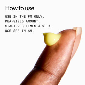 The INKEY List before and after skin texture comparison showing visible smoothing benefit