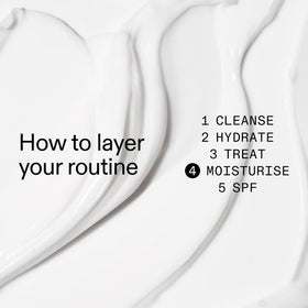 The INKEY List cream applied on hand demonstrating spreadability and instant soft-focus benefit