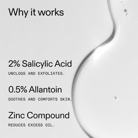 The INKEY List bottle beside ingredients list, communicates transparency and trust