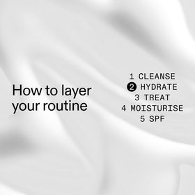 The INKEY List single drop on skin showing hydration boost and glow
