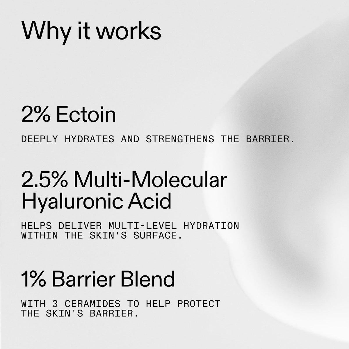 The INKEY List ingredients label focused on actives for barrier support