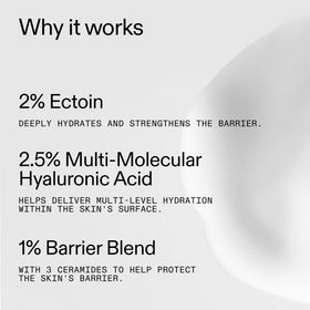 The INKEY List ingredients label focused on actives for barrier support