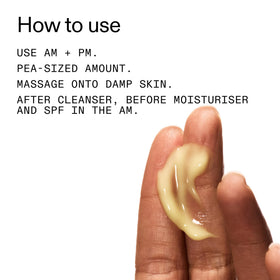 The INKEY List bottle beside hyaluronic acid showing hydration support benefit