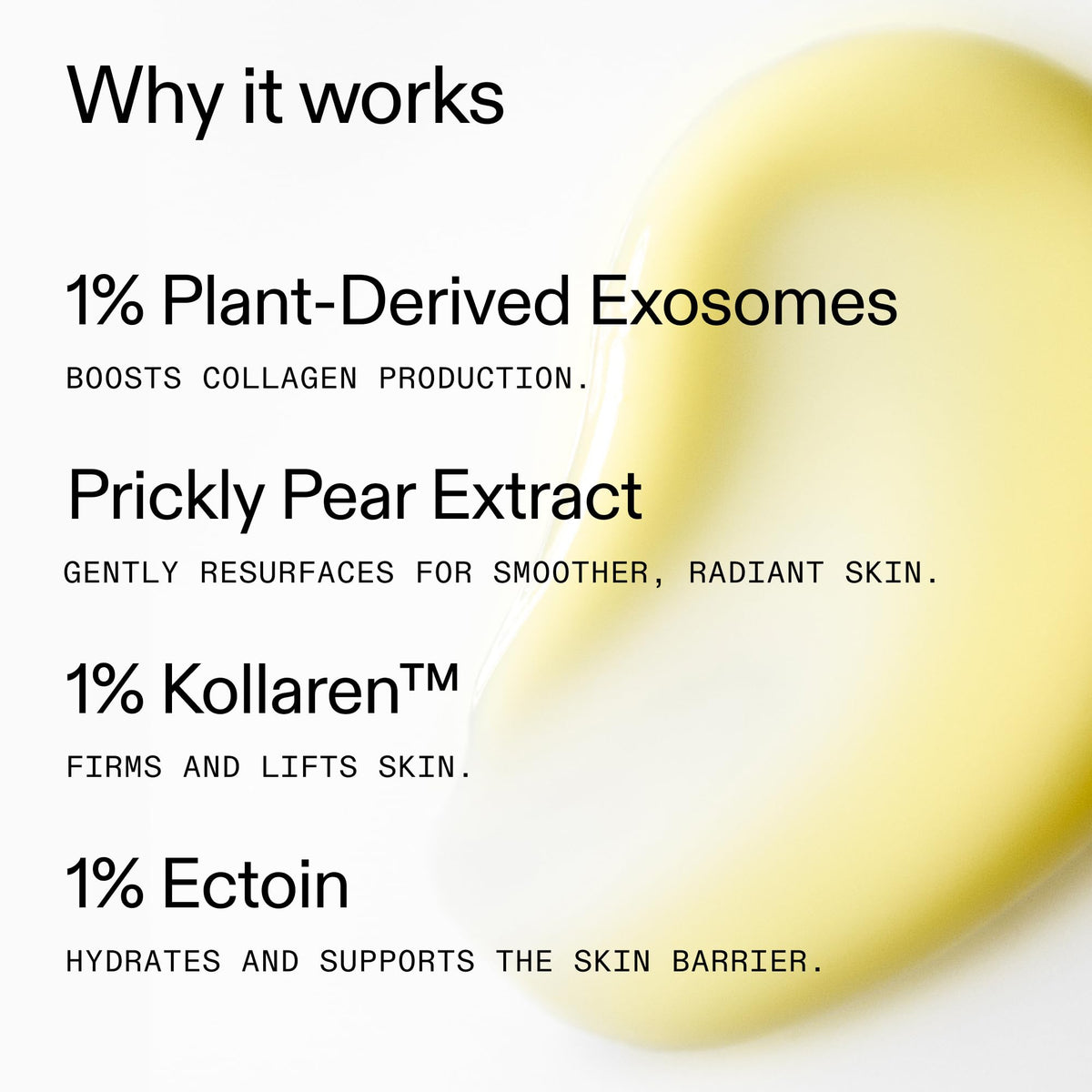 The INKEY List ingredients label showing key actives for renewal benefit