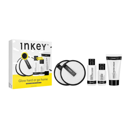 The INKEY List gift set front packaging showing trio and pads for easy gifting