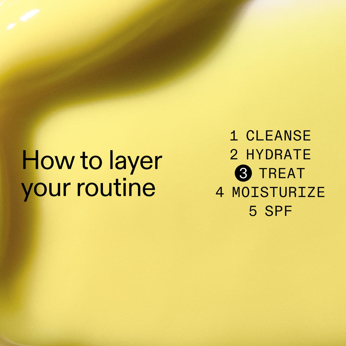 The INKEY List ingredient label showing retinal and actives for targeted renewal