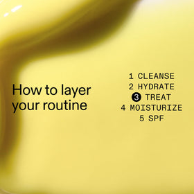 The INKEY List ingredient label showing retinal and actives for targeted renewal