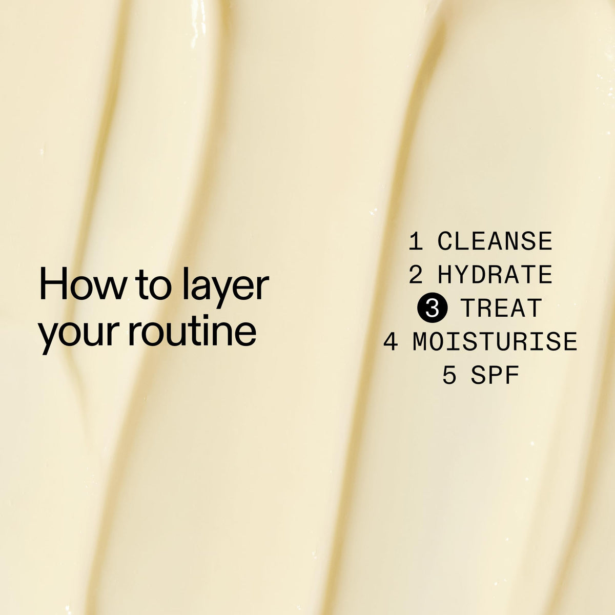 The INKEY List ingredients label highlighting mandelic acid and retinol