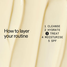 The INKEY List ingredients label highlighting mandelic acid and retinol