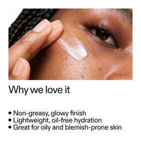 The INKEY List open jar with gel texture illustrating quick absorption benefit