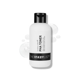 The INKEY List bottle front view showing clean design and gentle exfoliant benefit