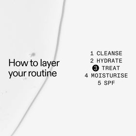 The INKEY List toner texture pouring from bottle showing lightweight hydration benefit