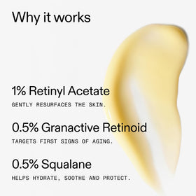 The INKEY List serum applied on skin illustrating improved texture benefit