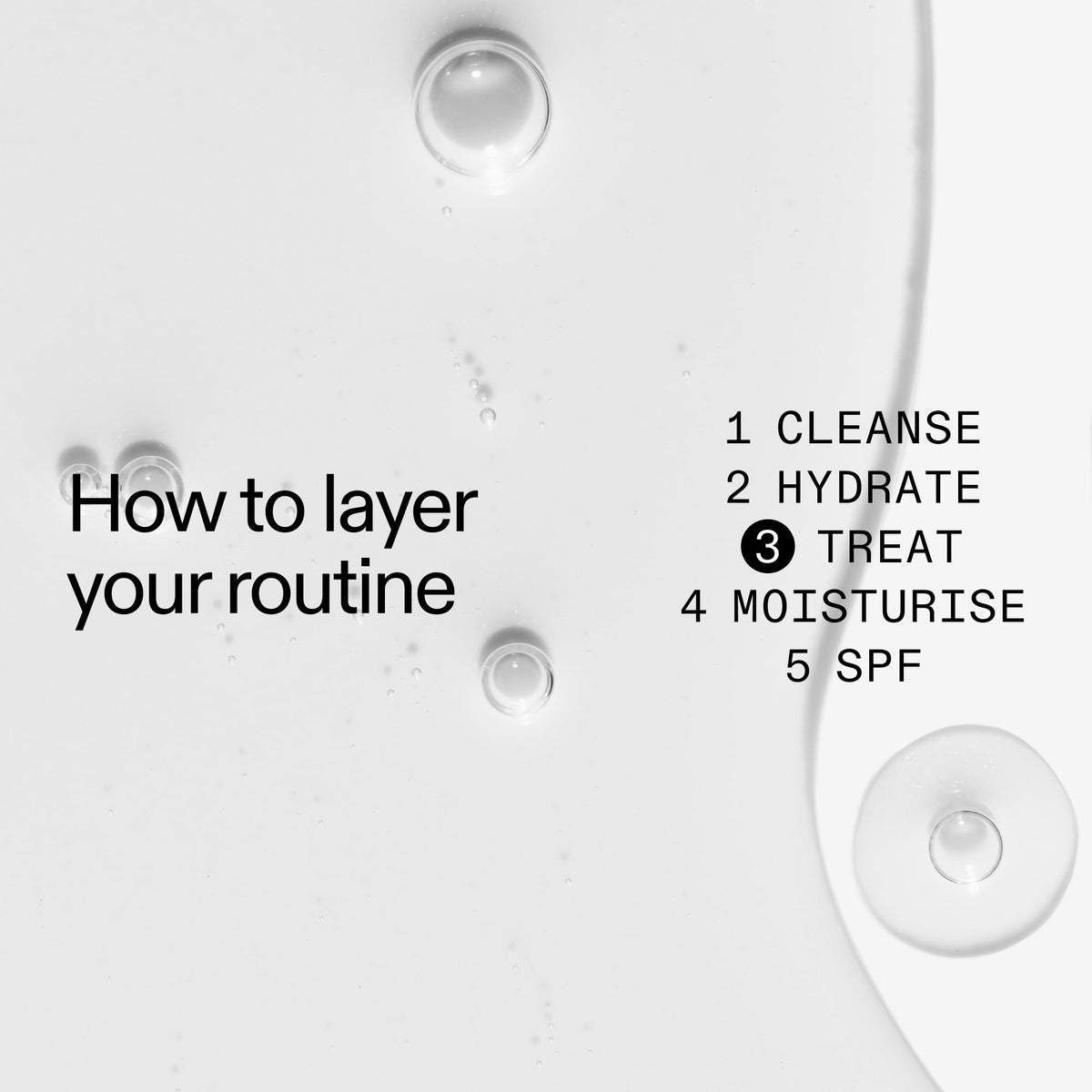 The INKEY List pouring texture on hand showing lightweight exfoliating benefit