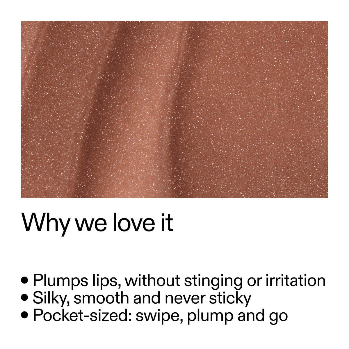 The INKEY List texture swipe showing smooth balm texture for instant hydration benefit