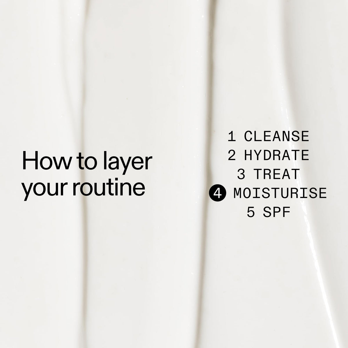 The INKEY List moisturizer applied on hand showing quick skin absorption