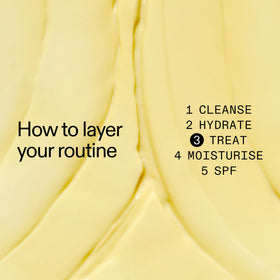 The INKEY List serum on hand demonstrating pea-sized application and control