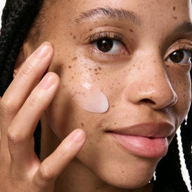 The INKEY List moisturizer on bathroom counter for daily routine