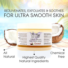The Keys Salt Scrub in a bath lifestyle scene for at-home spa relaxation