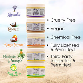 The Keys Salt Scrub used during pedicure for smoother feet